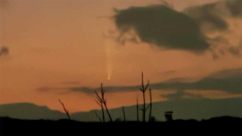 Imagen captada en Huasca de Ocampo, Hidalgo y difundida en la cuenta de X @ITIOnoticias