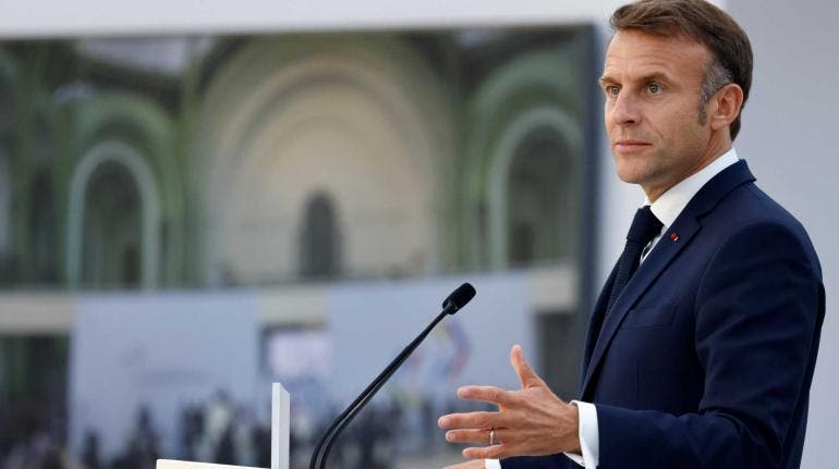 Macron pide que se deje de suministrar armas a Israel 