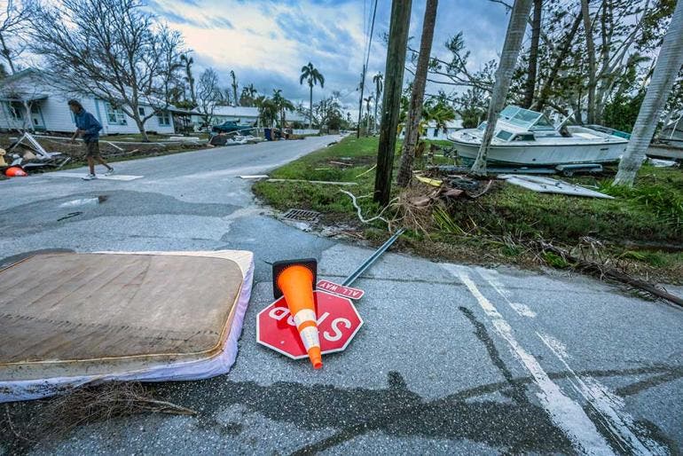 Devastación por Milton en Florida