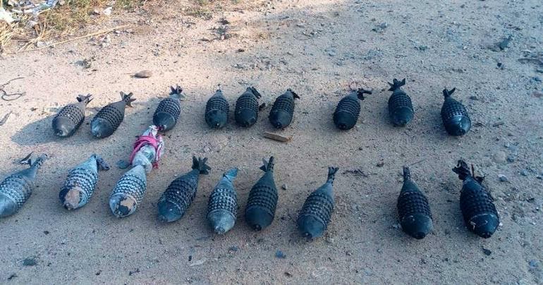 Este es el arsenal que elementos del Ejército decomisaron a los agresores en Técpan de Galeana, Guerrero (Cuartoscuro)