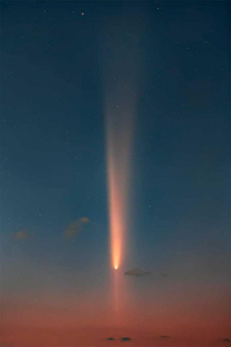 Desde Zacatecas, @PanatpongJ documenta al cometa C/2023 A3 Tsuchinshan-ATLAS