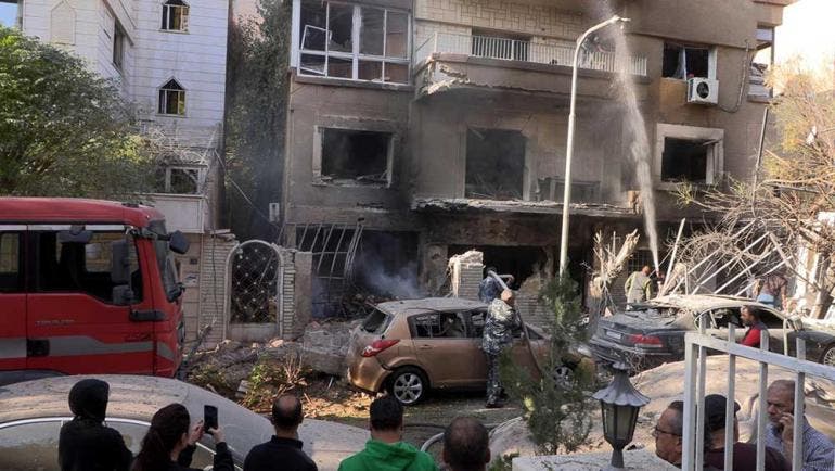 Al menos 15 personas murieron y otras 16 resultaron heridas en una serie de ataques efectuados por Israel contra un acomodado barrio de Damasco (EFE)