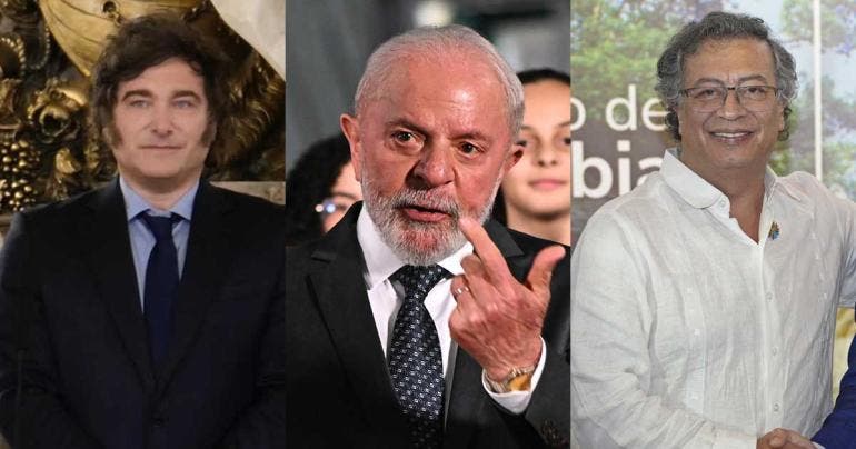 Milei, Lula y Petro