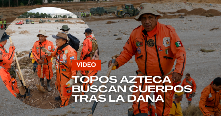 Topos Azteca buscan muertos tras el temporal en España
