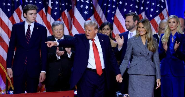 Trump regresa presidencia EU Harris