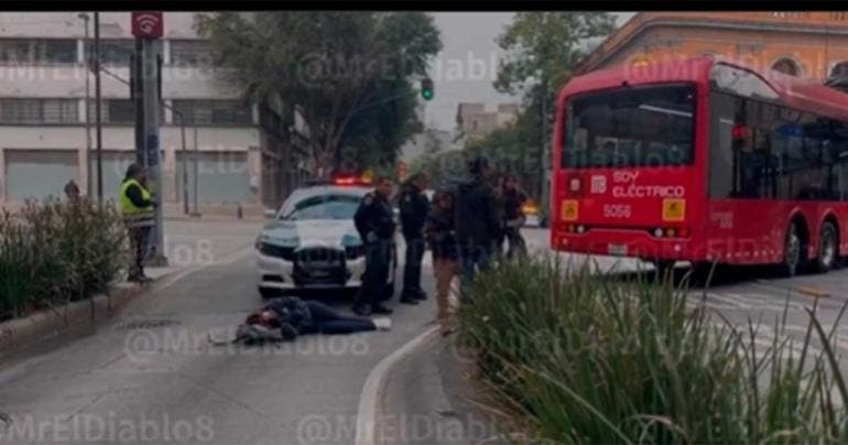 Mujer arrollada por Metrobús