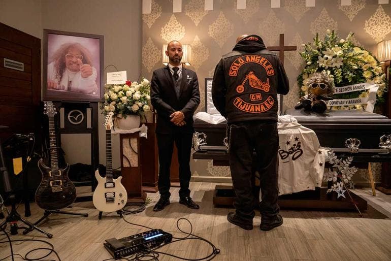 Con rock y flores, velan al maestro Javier Bátiz en Tijuana (Cuartoscuro)
