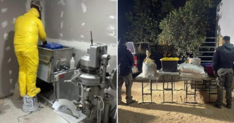 FGR decomisa 139 kilos de droga, entre ellos 62 de fentanilo