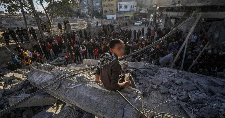 Franja de Gaza, desolación
