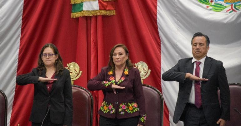Rocio Nahle rinde protesta gobernadora Veracruz
