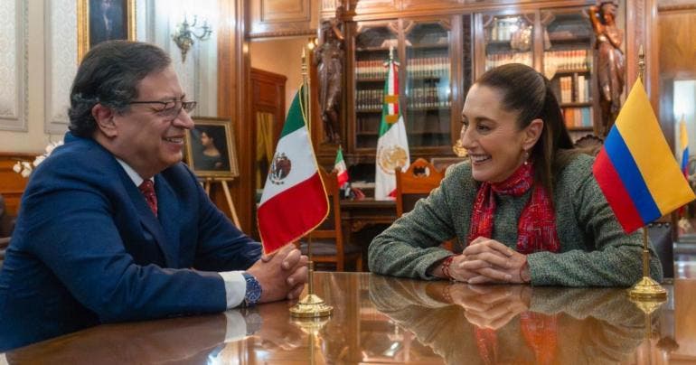 Sheinbaum acuerda con Petro impulsar candidaturas femeninas para ONU y OEA