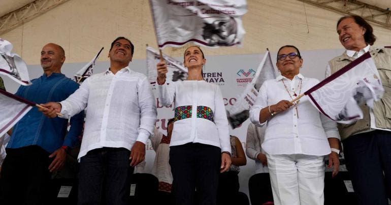 Sheinbaum inaugura construcción del Parque Ecoturístico ‘La Ceiba’ en Palenque, Chiapas