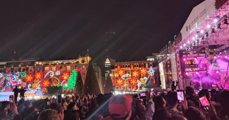 verbena navidena Zocalo CDMX
