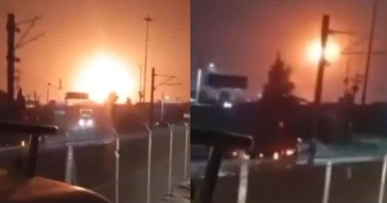 (video) Captan momento exacto de explosión en fábrica Flint Group en Tultitlán