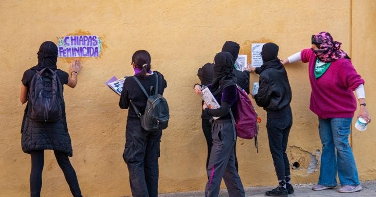 activistas denuncian alza feminicidios Chiapas