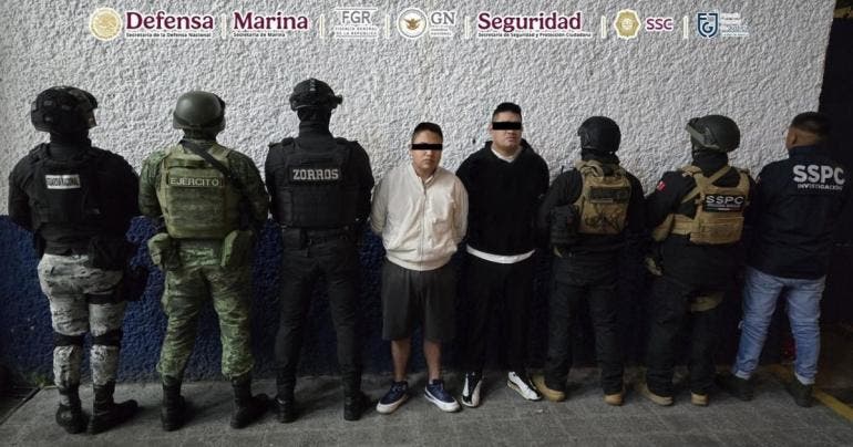 detienen presuntos extorsionadores Centro joyeria CDMX