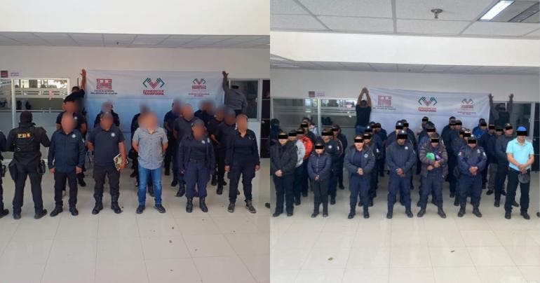 Detienen en Chiapas a 78 personas vinculadas a red de extorsión