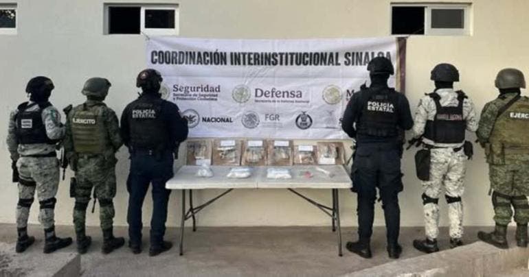 Hallan drogas, armas y dinero tras revisión en penal de Culiacán