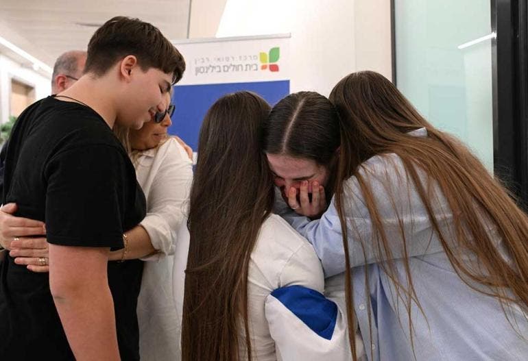  La soldado Agam Berger, de 20 años, liberada a primera hora del día (EFE)