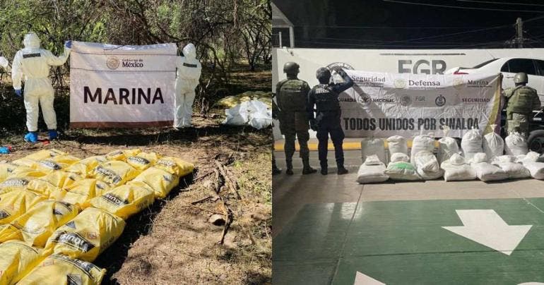 Semar destruye narcolaboratorio en Culiacán, Sinaloa 