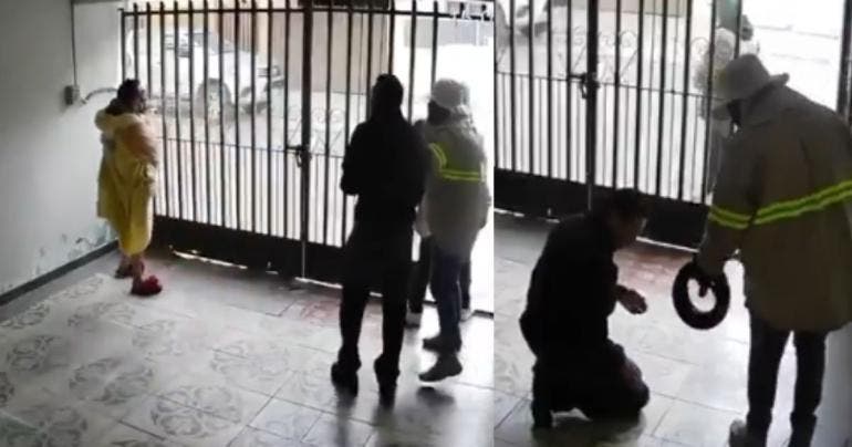 VIDEO | Asaltantes se hacen pasar por trabajadores y encañonan a una familia en León
