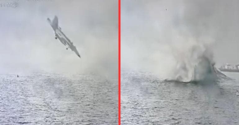 VIDEO  Avión militar de EU se estrella en la bahía de San Diego, en California