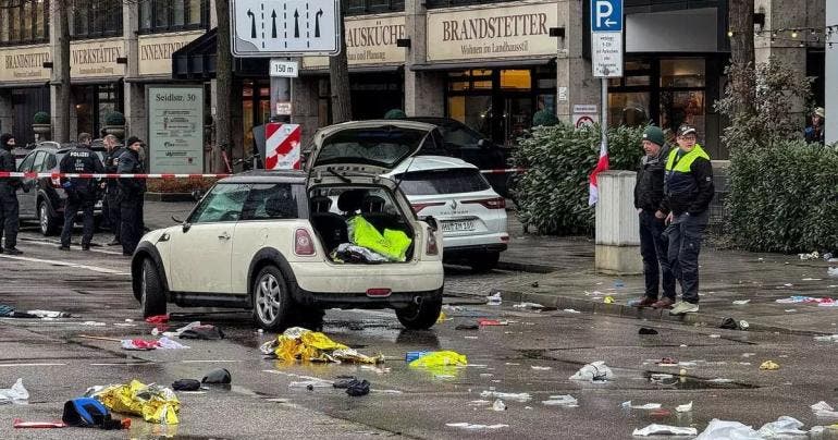 28 heridos atropello masivo Munich Alemania