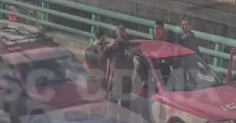 ladron se lanza segundo piso Periferico Sur