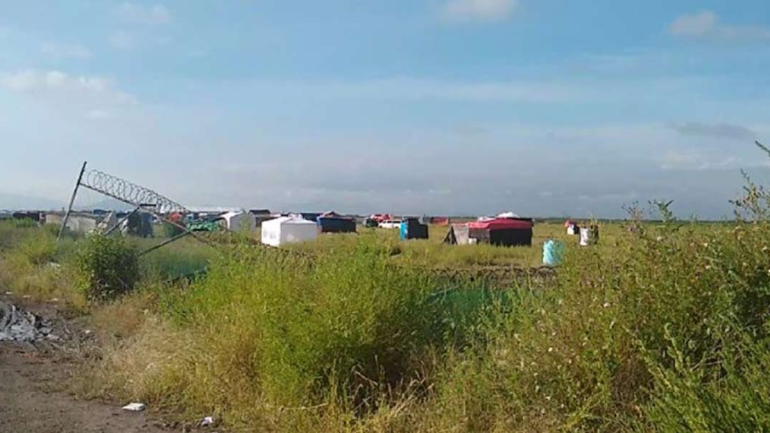 Fotografía de los limites de Texcoco. Diputados solicitan cerco de seguridad para evitar invasiones en la zona.