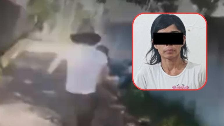 VIDEOS Mujer es captada golpeando a su bebé de nueve meses en Tabasco; la detienen