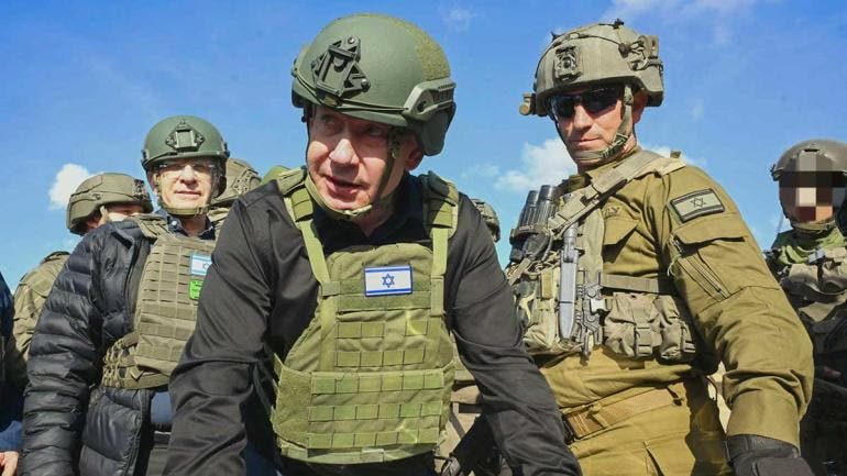Netanyahu en Gaza