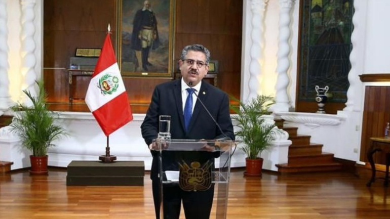 Expresidente peruano Manuel Merino es acusado de homicidio