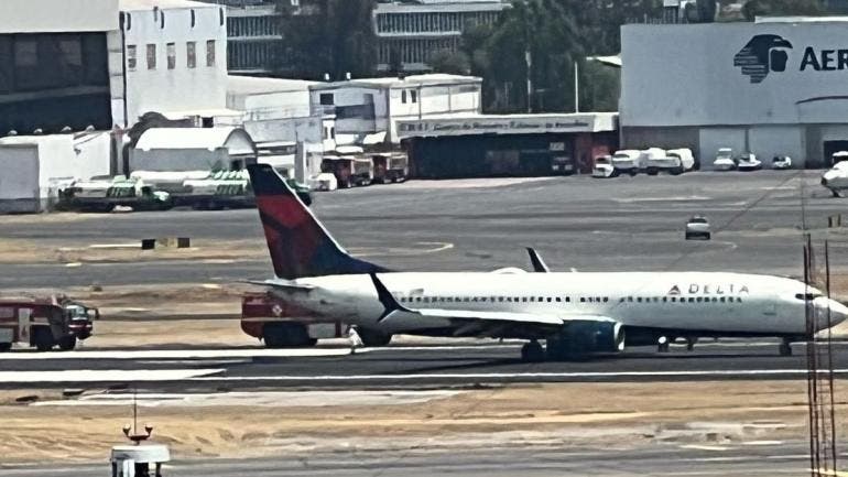 vuelo Delta Airlines aterriza emergencia AICM