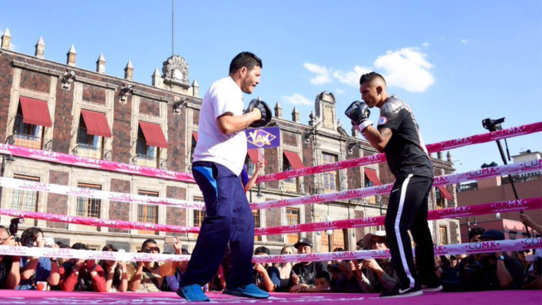 Zócalo, listo para función gratuita de boxeo
