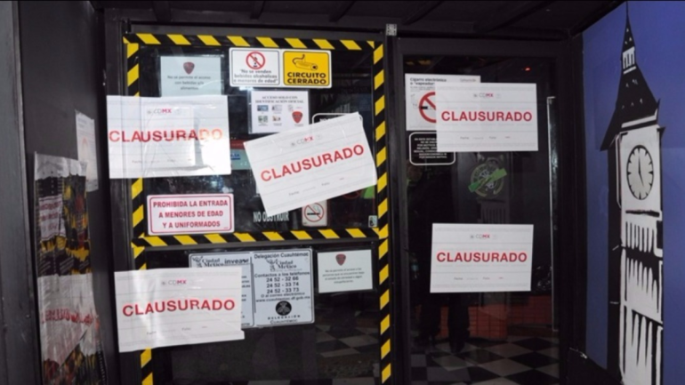  Clausuran 21 bares en delegaciones Cuauhtémoc y Azcapotzalco