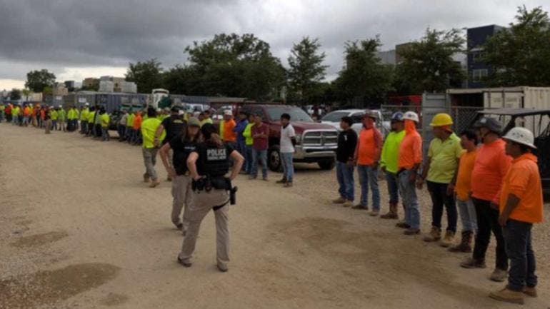 Redada masiva en Tallahassee: detienen a más de 100 migrantes en obra