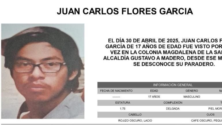 reportan desaparicion Juan Carlos Flores CCH Vallejo