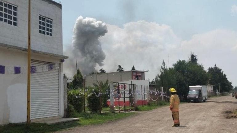 explosion taller pirotecnia Tultepec