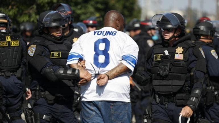 multiples arrestos acusaciones actos vandalicos Los Angeles