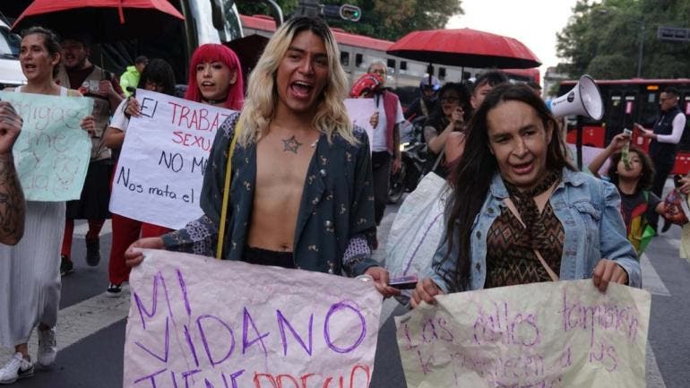 trabajadoras sexuales protestan CDMX