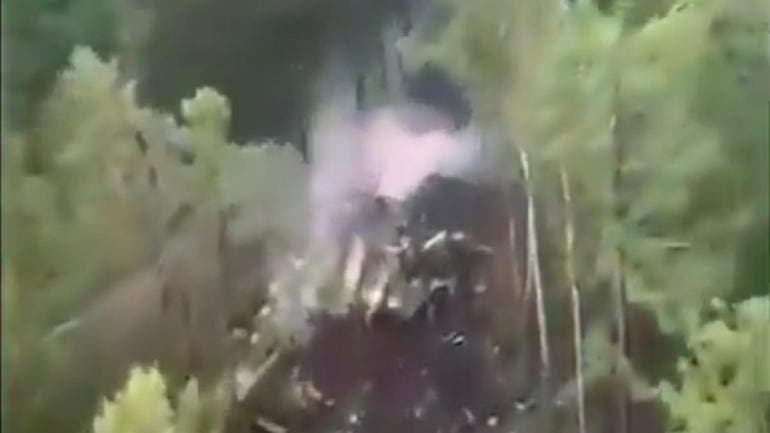 avion estrellado Rusia hallan llamas