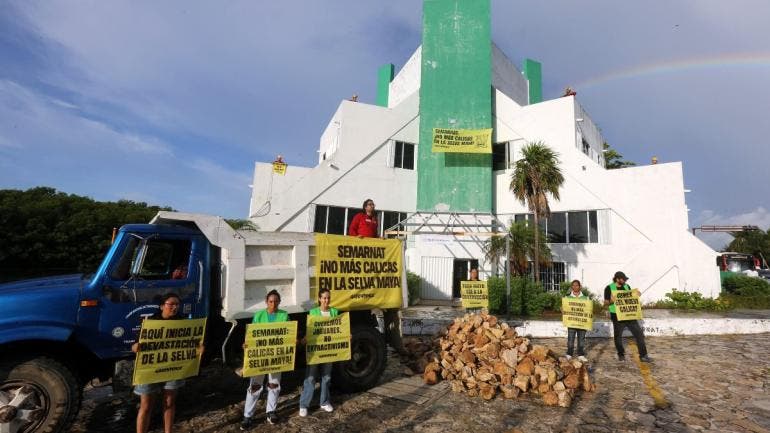 Greenpeace prohibicion mineral petreo Tulum