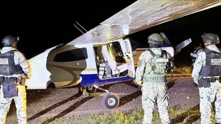 responde Garcia Harfuch Bukele avioneta Colima