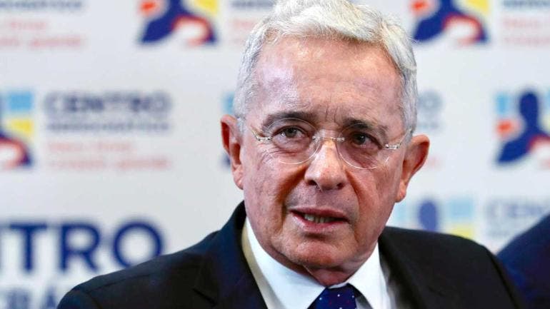 El expresidente colombiano Álvaro Uribe