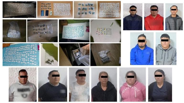Cateos en Coyoacán e Iztapalapa dejan 11 detenidos y droga asegurada