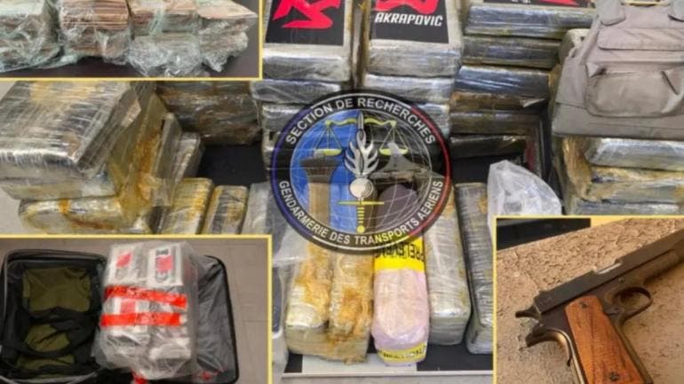 decomisa Francia 1 punto 8 toneladas droga Mexico