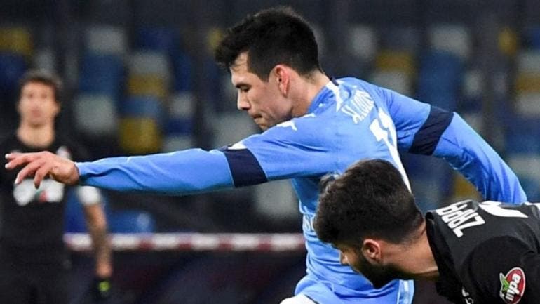 ‘Chucky’ Lozano marca golazo en triunfo de Napoli en la Copa Italia