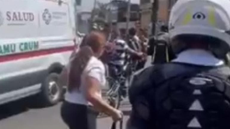 mata policia motero Jardin Balbuena