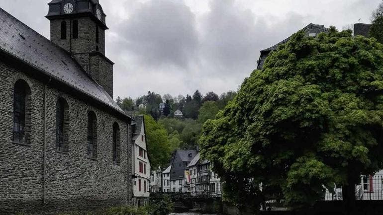 Monschau de casas antiguas