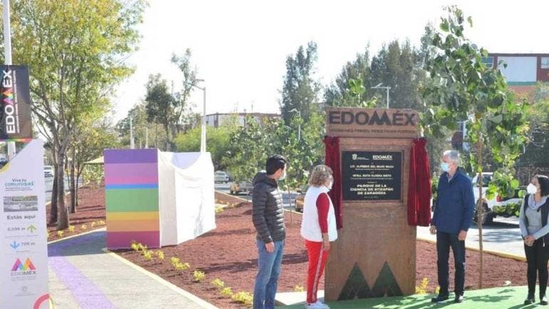 El gobernador Alfredo del Mazo Maza entregó Parque Lineal de la Ciencia en Atizapán de Zaragoza